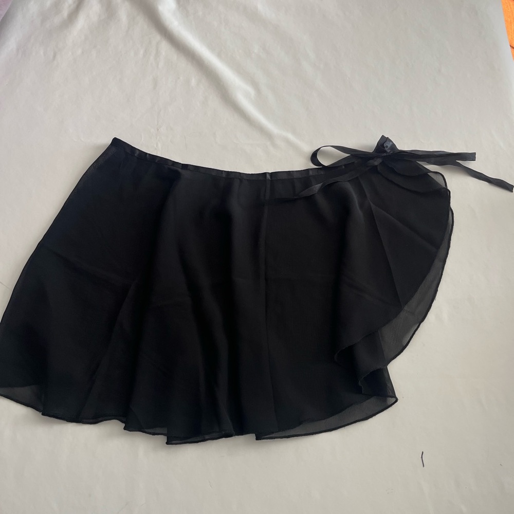 Black swimsuit cover up/ballet skirt